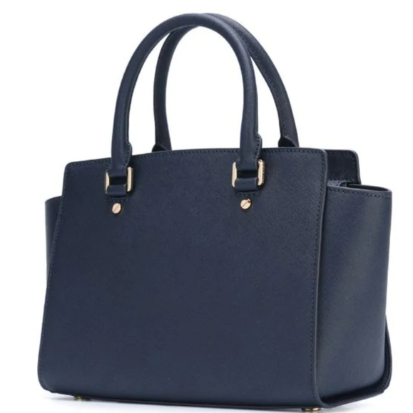 Michael Kors bag handbag shoulder bag totes navy - Picture 4 of 8